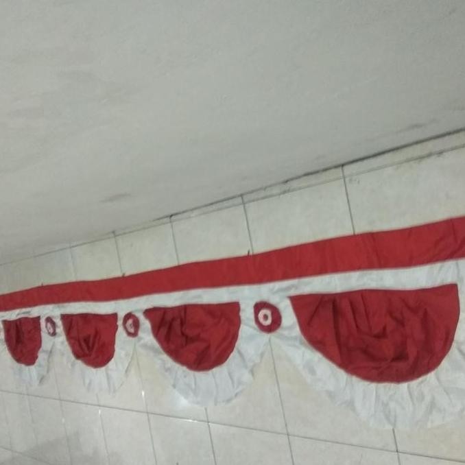 Sale Grosir Bendera Indonesia Background Merah Putih Bunga Besar 5 Lengkung