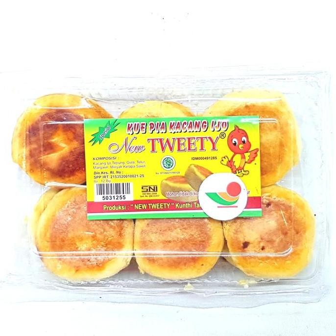 

$+$+$+$+] NEW TWEETY KUE PIA KACANG HIJAU ISI 12 biji | KHAS MAGETAN HALAL MUI