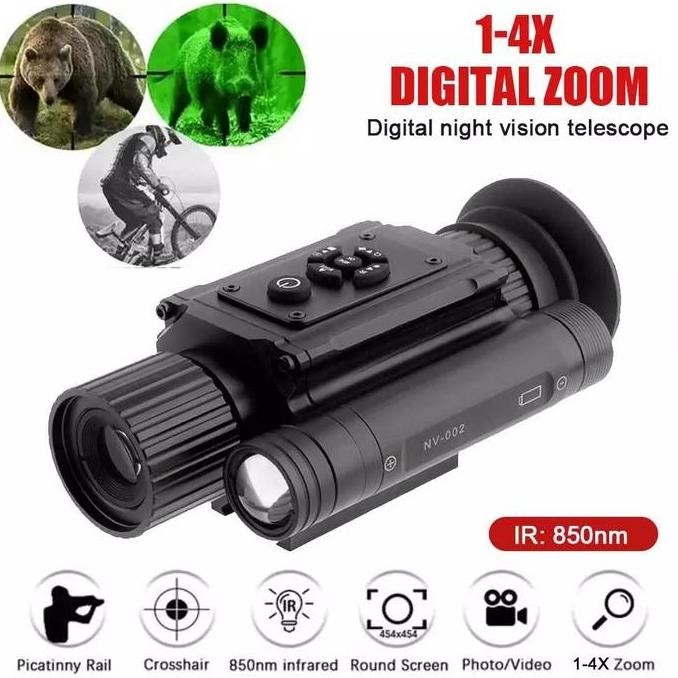NV-002 - 4X-14X DIGITAL NIGHT VISION INFRARED MONOCULAR - MONOKULER DENGAN NIGHT VISION DAN IR - COC