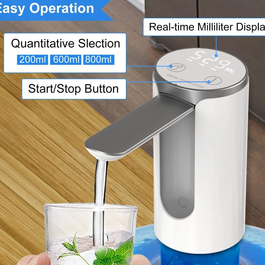 Pompa Galon Elektrik Bisa Dingin Tidak Berisik Portable Whale Pompa Galon Dispenser Air Minum Bawah 