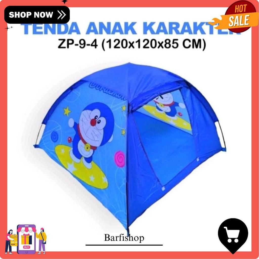 Tenda Anak Karakter/Tenda Anak Model Kemah/Camping Tent Hello Kitty, Frozen, Spiderman Terlaris