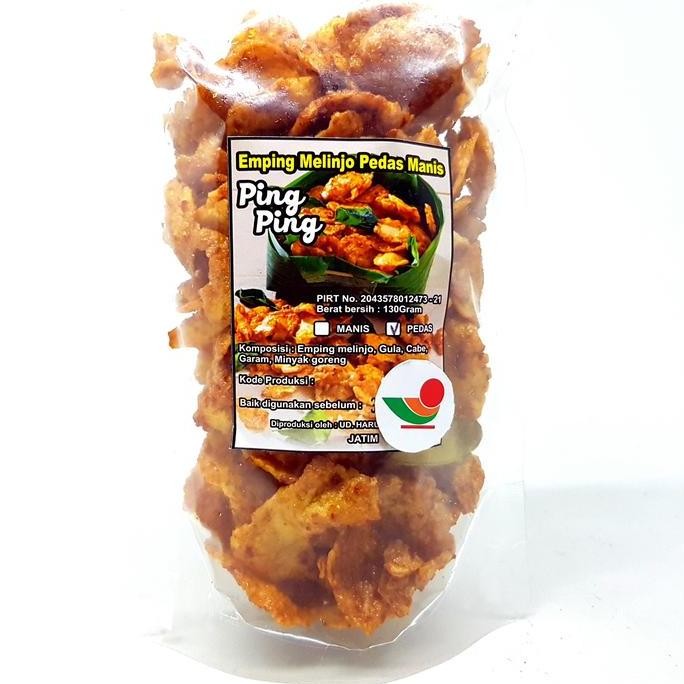 

~@~@~@~@] PING PING EMPING MELINJO PEDAS MANIS 130gr | BELINJO BLINJO KRIPIK