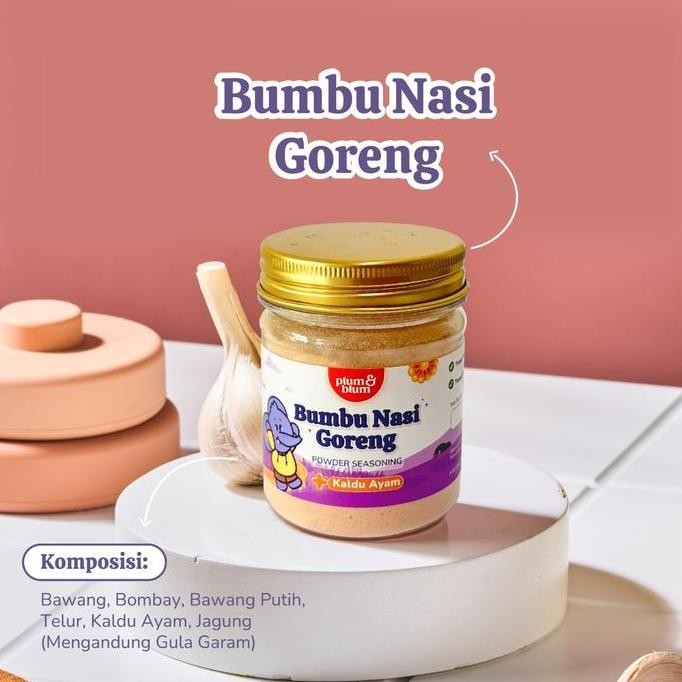 

JH8 Plum & Blum Bumbu Masak Mpasi Non MSG Bumbu Soto Bumbu Putih Powder - 50 gr