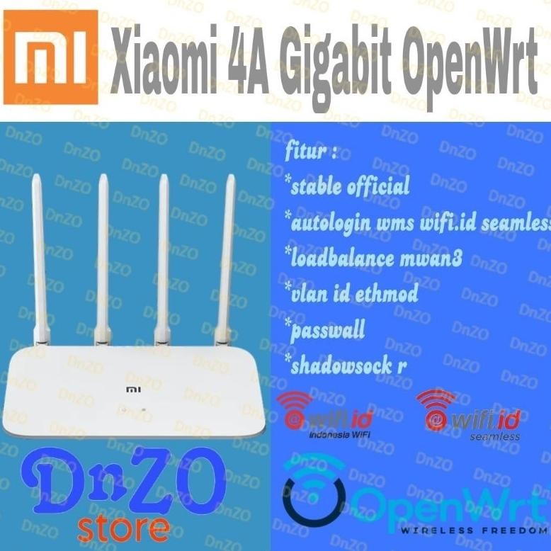 xiaomi mi 4a gigabit openwrt loadbalance autologin wms wifi.id seamless router mi4a Gigabit Dual ban