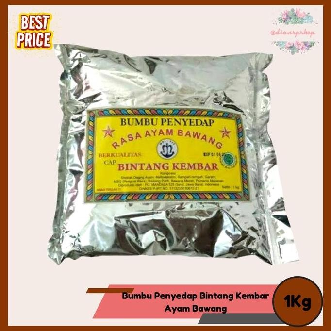 

JH8 Bumbu Penyedap Bumbu Tabur Bintang Kembar Ayam Bawang 1kg