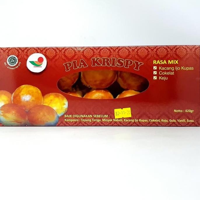 

~~~~~] CALISTA PIA CRISPY RASA MIX 420gr | COKLAT KEJU KACANG IJO BAKPIA ASLI