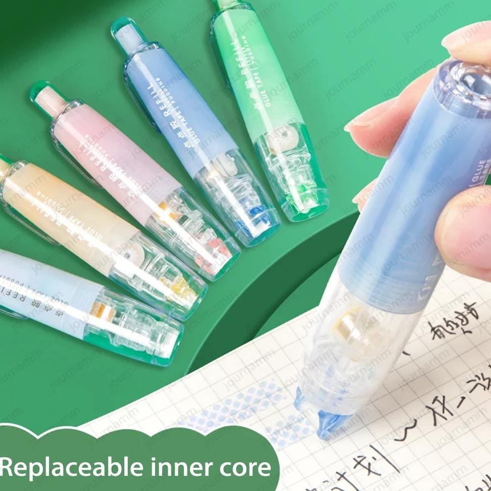 

Journamm 5M*6Mm Cute Dots Glue Tape Diy Scrapbooking Collage Photo Album School Stationery Double Sided Adhesive Roller Tape