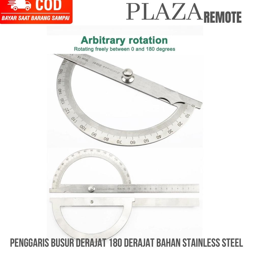 

Penggaris Busur Derajat 180 Derajat Bahan Stainless Steel Sudut Goniometer ALAT UKUR SUDUT