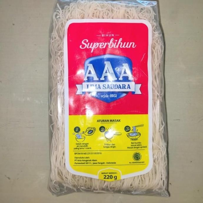 

(Expert) BIHUN BERAS AAA LIMA SAUDARA 220Gr
