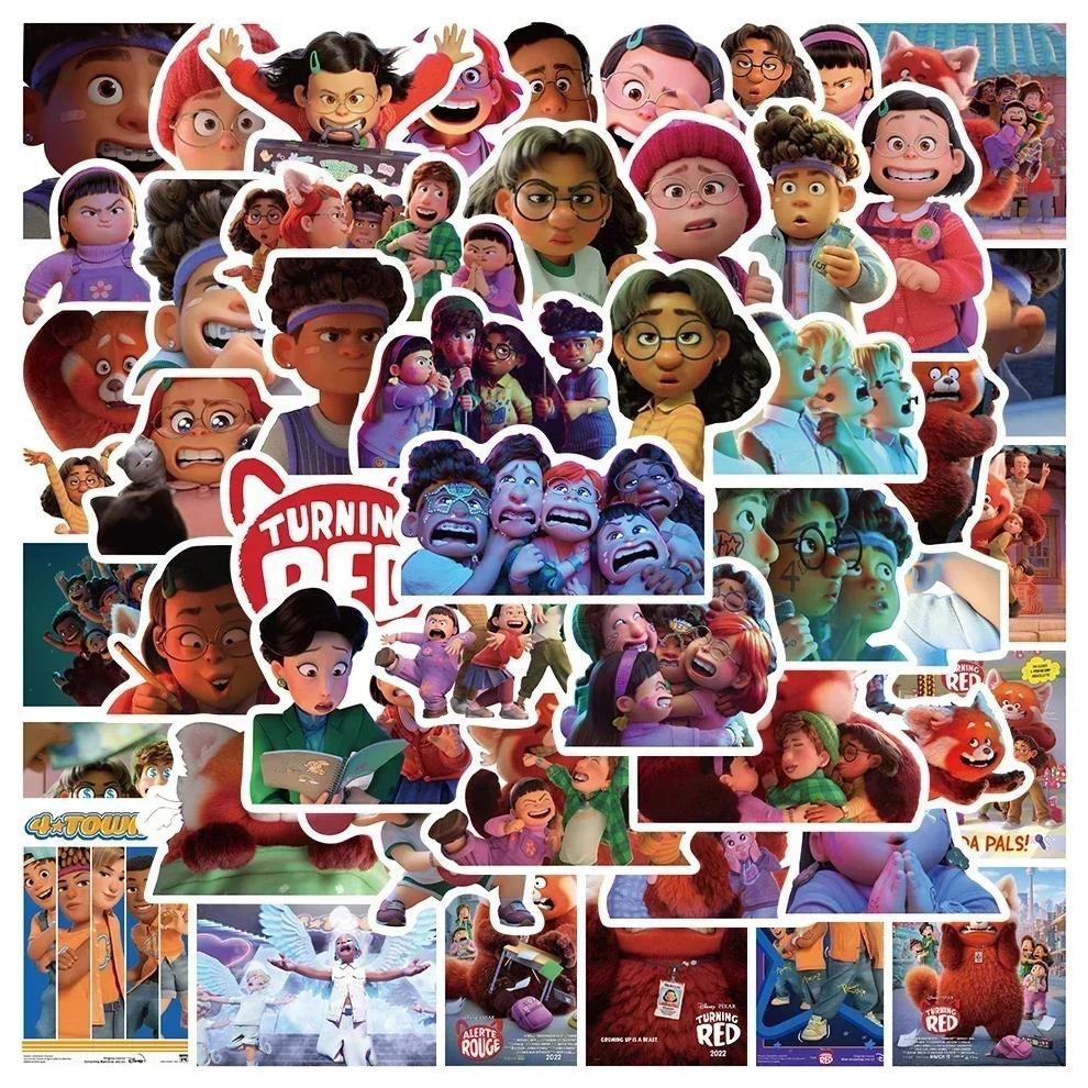 

50Pcs Cute Red Panda Stickers Turning Decal Graffiti Decals For Luggage Laptop Water Bottle Phone Skateboard Teens Girls Kid Toy