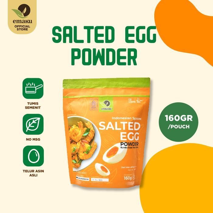 

Emaku Salted Egg Powder Untuk Menumis Kemasan Pouch 160 Gram