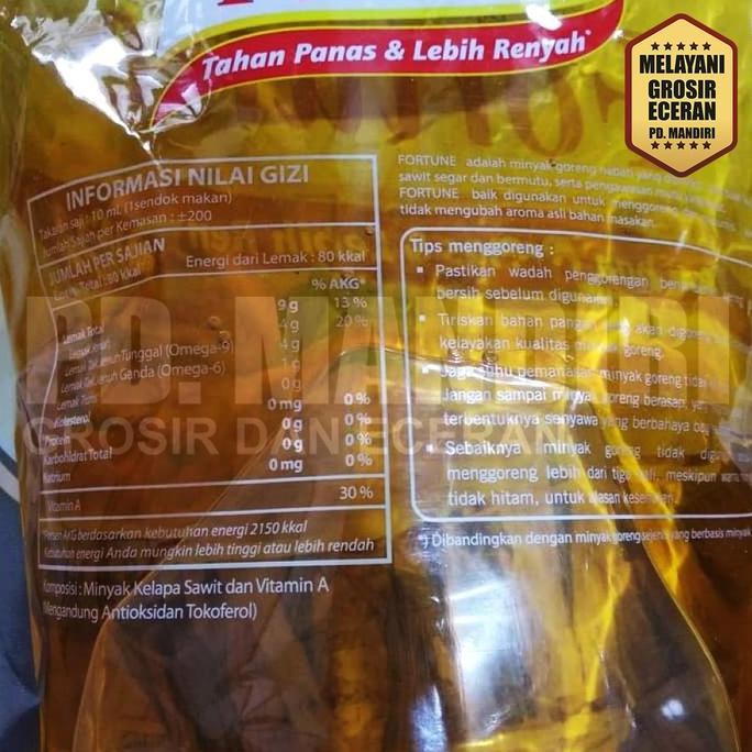 

JH8 MINYAK GORENG FORTUNE 2Ltr
