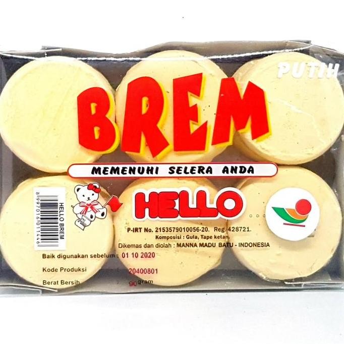 

#@#@#@#@] HELLO BREM 90gr | TAPE MANIS MADU OLEH ASLI MALANG SULING CAP MAS