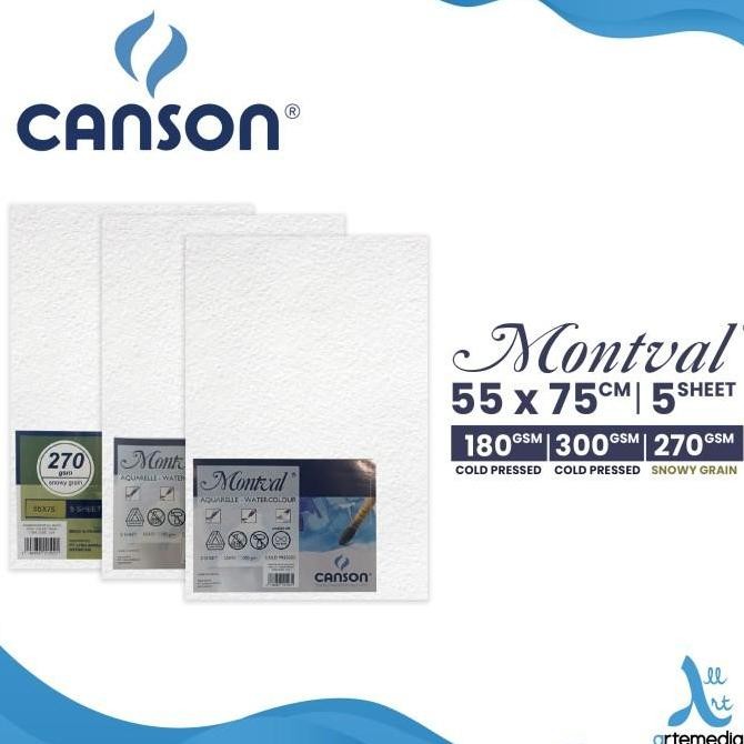 

Sale Canson Montval 55X75Cm Watercolor Paper Sheet Set Kertas Cat Air