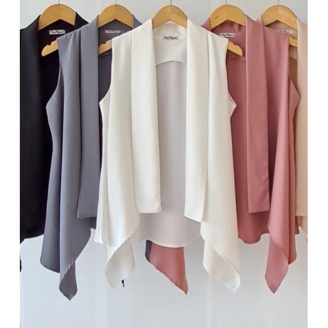 outer tanpa lengan by RN Rania/outer tanpa lengan / cardigan / kardigan tanpa lengan / outer / outer