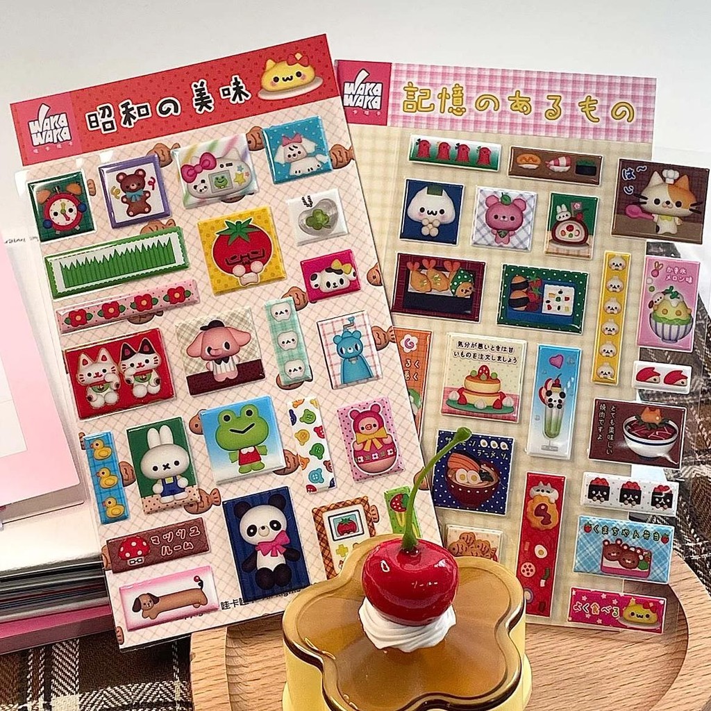 

Cute 3D Foam Stickers Vintage Dialog Box Sticker Korean Style Scrapbooking Sticker Collage Decor Supplies