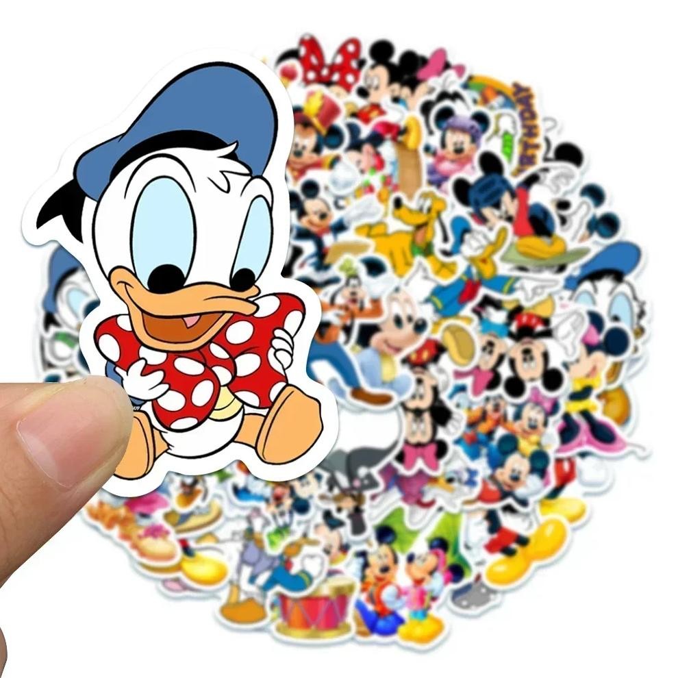 

50Pcs Cute Disney Movie Minnie Mickey Stickers Anime Decal Diy Skateboard Laptop Motorcycle Cool Cartoon Sticker Pack Kids Toy
