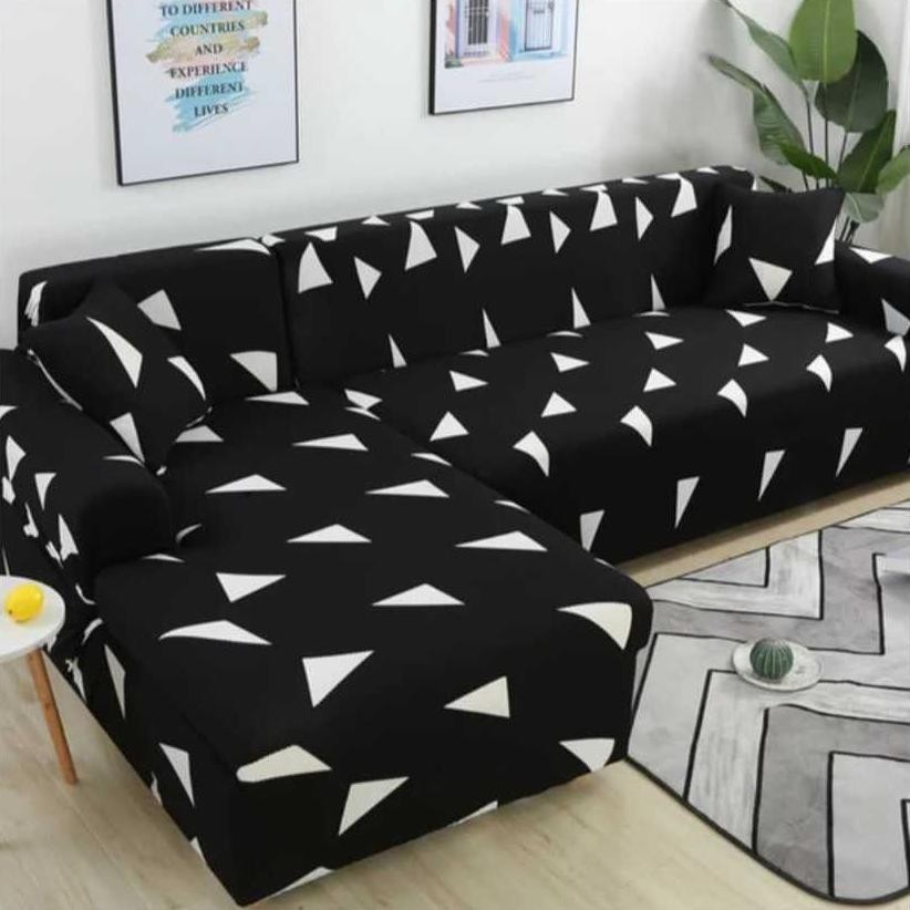Cover sofa motif LETTER L /Sarung PENUTUP SOFA letter L