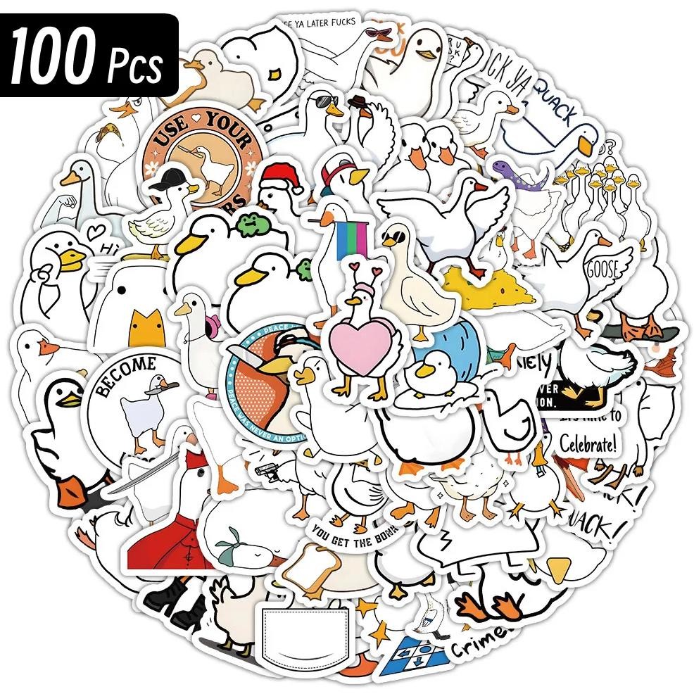 

10/50/100Pcs Kawaii Call Ducks Stickers Toys Cute Cartoon Decals For Kids Diy Laptop Scrapbook Stationery Fridge Funny Sticker