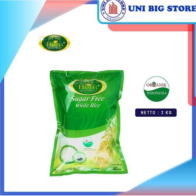 

(Expert) HOTEL Beras Putih Organic Sugar Free 2 kg White Rice