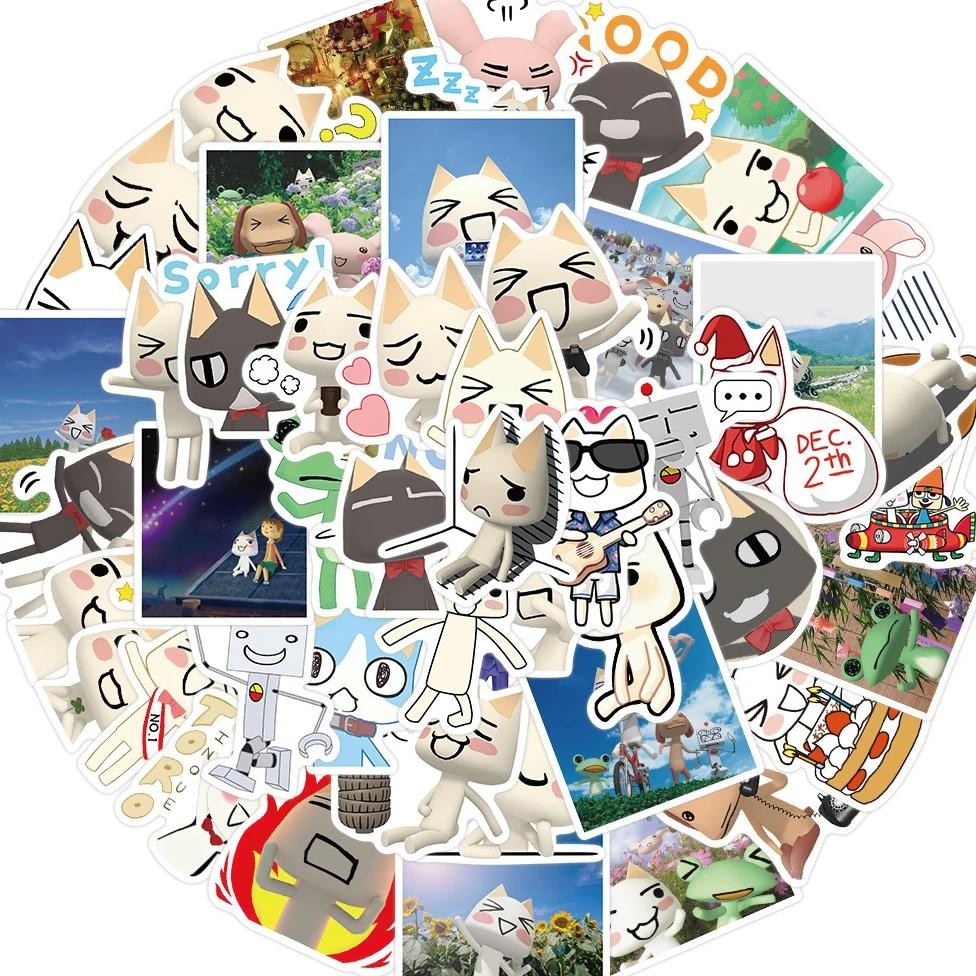 

50Pcs Inoue Toro Cute Waterproof Stickers For Luggage Phone Case Laptop Notebook Decals Kids Gift