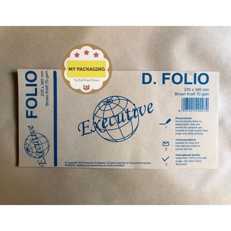 

Ct_C1077 Amplop Coklat Ukuran Folio (1Pack Isi 100Pcs) It34
