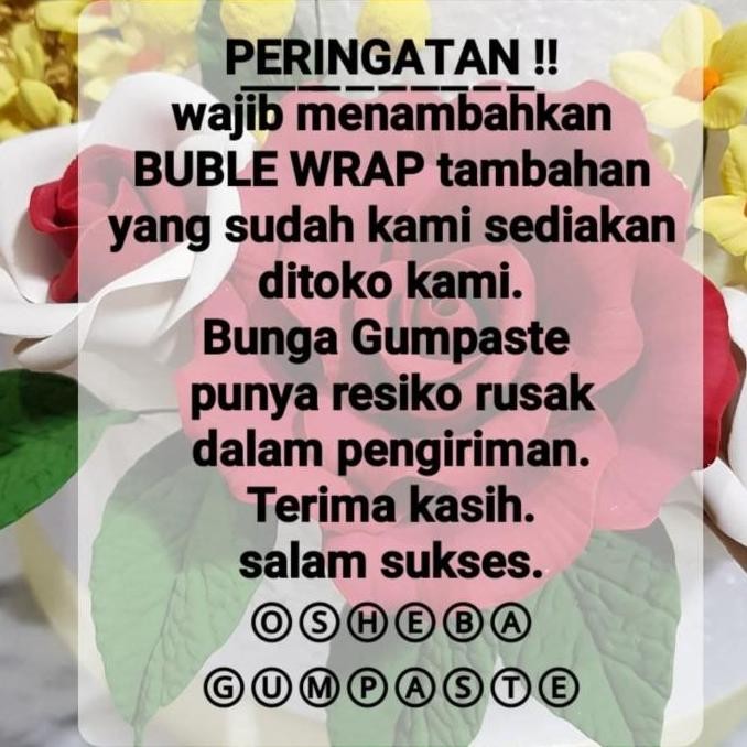 

(Expert) gumpaste bunga daisy- 45 warna pink tua