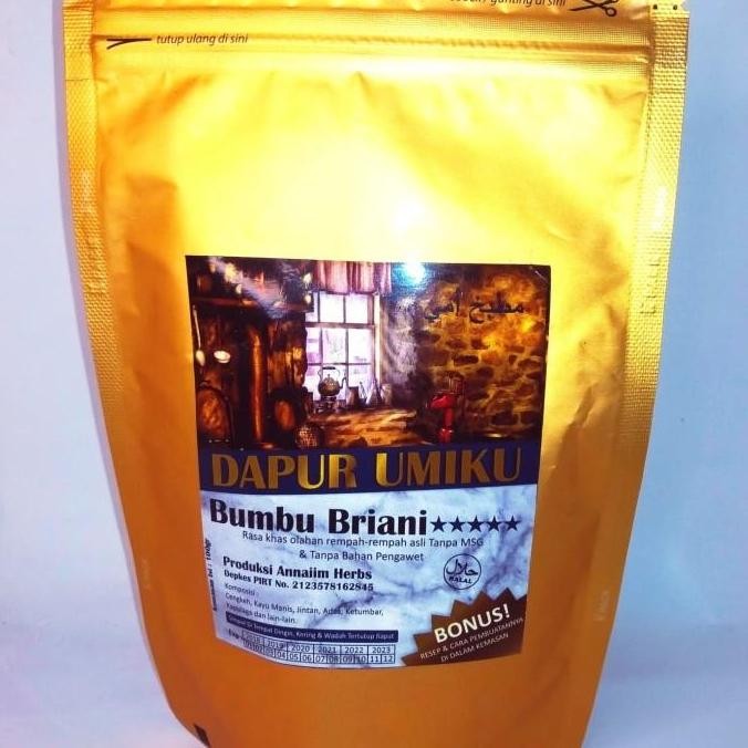 

(Expert) Bumbu Briani DAPUR UMIKU dg extra 4 resep masakan didalam kemasan