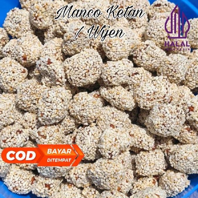 

JH8 Manco Wijen / Ketan | 1kg / 500gr | Kue Tai Kucing | Khas Trenggalek Tradisional Manis Gurih Gula Aren Jahe