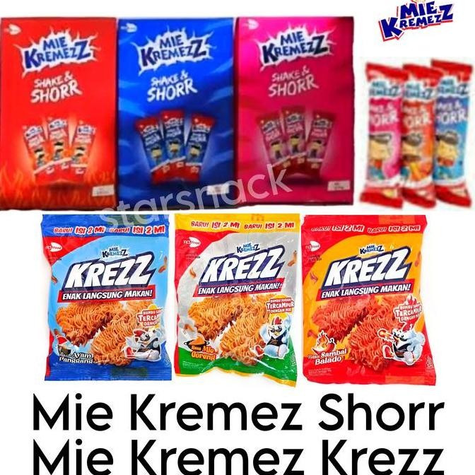 

JH8 Mie Kremezz Shorr isi 20bj/ kotak mie remes