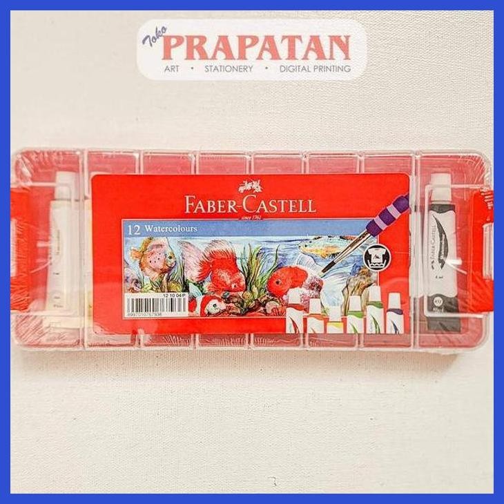

( SEKOLAH / LUKIS ) READY FABER CASTELL WATERCOLOR SET TUBE 12-10-04-P | CAT AIR SET (SENI / MENGGAMBAR / ART / KERAJINAN ) PACKING AMAN
