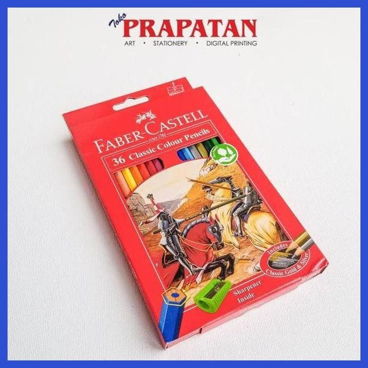 

( SEKOLAH / LUKIS ) PROMO PENSIL WARNA FABER CASTELL CLASSIC 36 WARNA (SENI / MENGGAMBAR / ART / KERAJINAN ) PACKING AMAN
