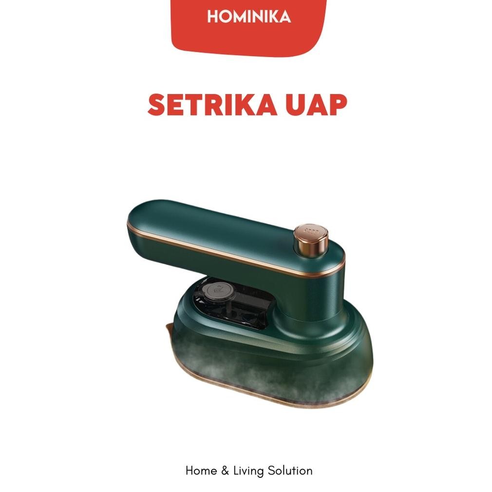 NEW Setrika Uap Listrik Portable Tangki Air 50ml HMN01 Strika Low 38 Watt Steamer Laundry Baju Trave