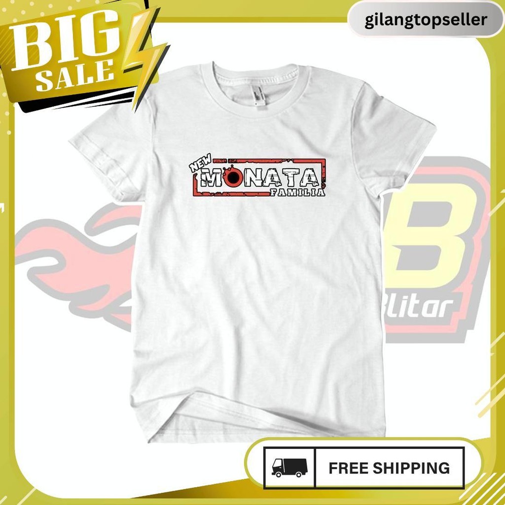 Kaos New Monata - Kaos Distro Katun Pria Pallapa Ramayana Dhehan Gratis Ongkir