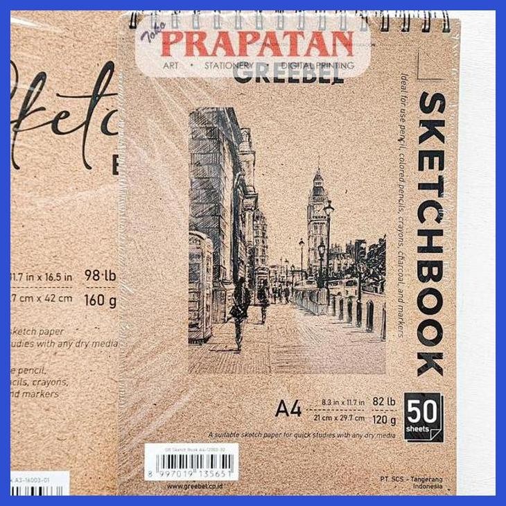 

( SEKOLAH / LUKIS ) SALE GREEBEL SKETCHBOOK | BUKU GAMBAR (SENI / MENGGAMBAR / ART / KERAJINAN ) SIAP KIRIM