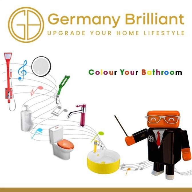 Germany Brilliant Shower Tiang / Column Set Panas Dingin Gbv37A-Bm