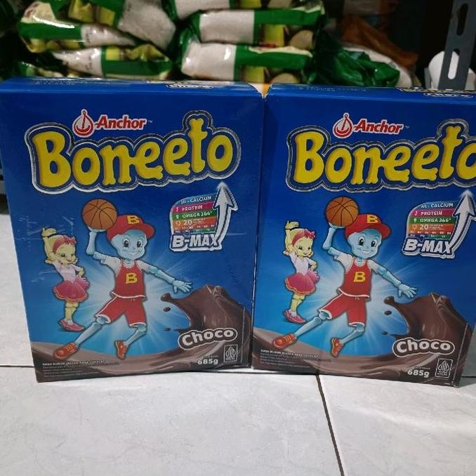 

(PAKET 2 DUS) BONEETO B-MAX Susu Bubuk Yummy Choco Rasa Cokelat 685gr