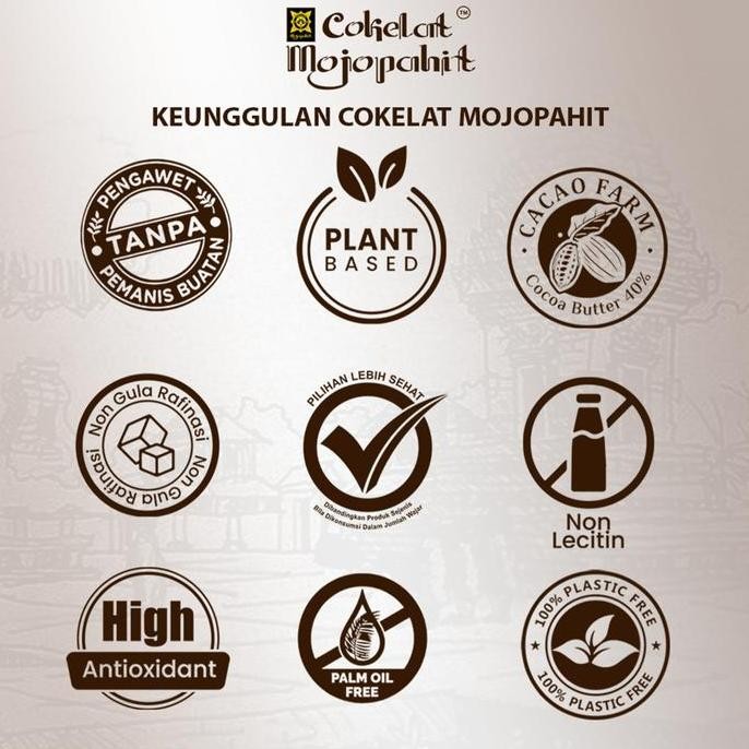 

Cokelat Mojopahit | Dark 70% Chocolate 30 gram | Cokelat Batang
