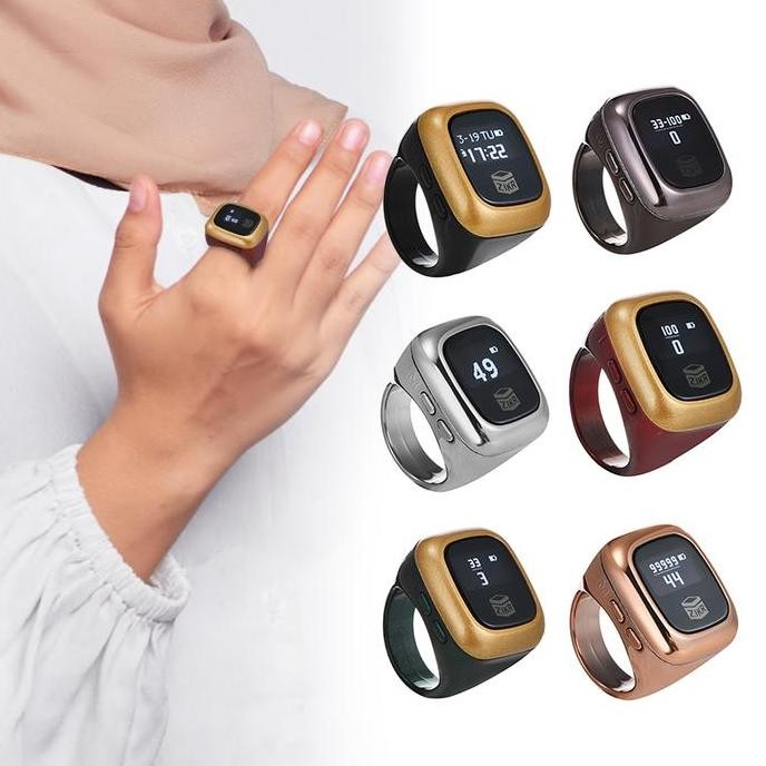 Cincin Tasbih Digital Tasbih Smart Ring Bluetooth Tasbih Digital Ring Counter Digital Zikr Ring