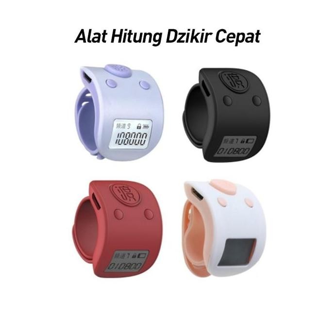 Tasbih Digital Alat Dzikir Tally Counter Rechargeable Silent
