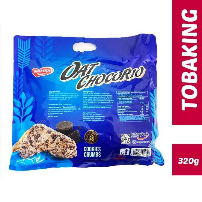 

Naraya Oat Chocorio Cookies Crumbs 320gr Oat Snack