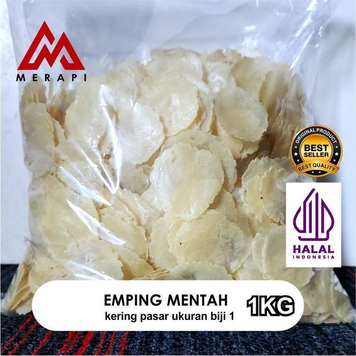 

Emping Merapi- Emping Melinjo 1Kg Asli Kebumen Kering Pasar Cemilan Snack Original Keripik Camilan Food Kripik Makanamerapin