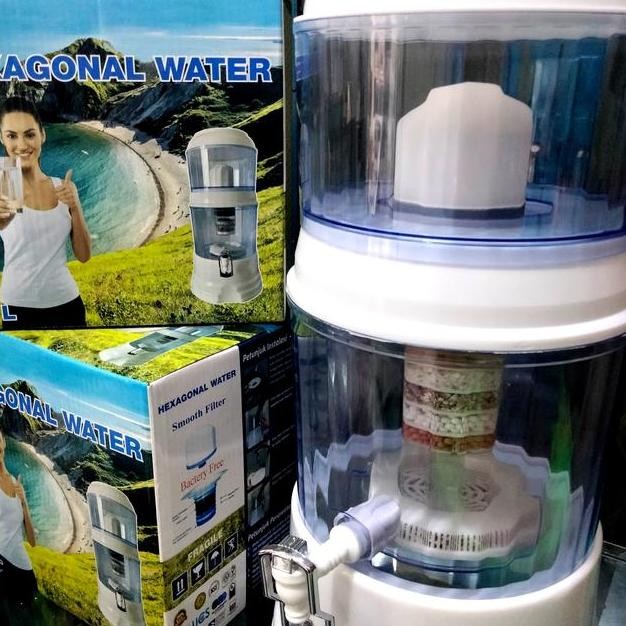Hexagonal Water Pot 18 Liter Bio Energy Water Purifier.
