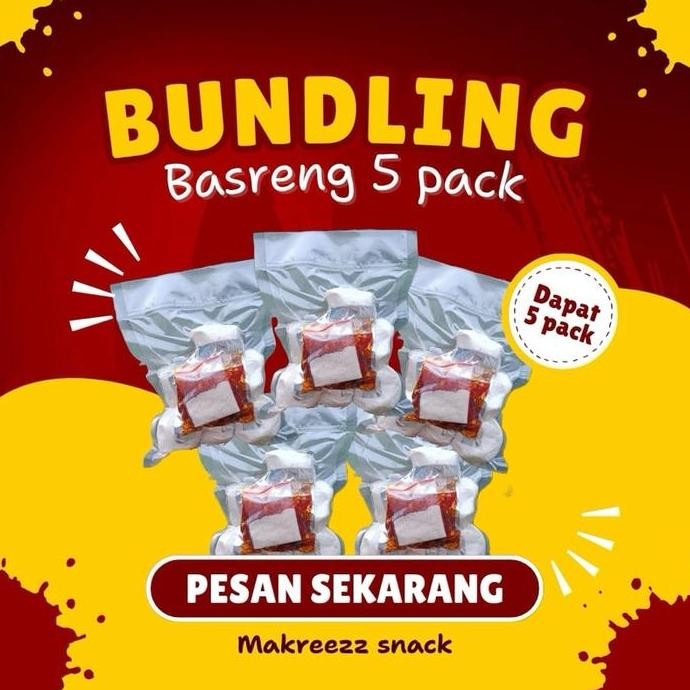 

Paket Bundling Basreng Chili Oil 5 Pack Frozen Food Baso