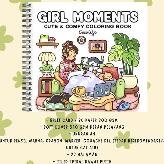 

Girl Moments Colng Book 200 Gsm Buku Mewarnai Anak