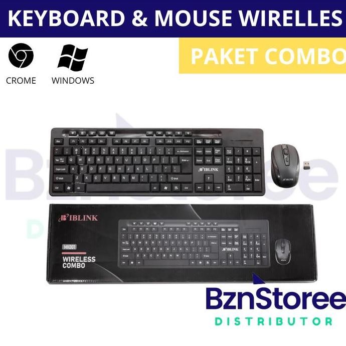Kualitas terbaik] Combo Keyboard dan Mouse Wireless Multimedia Keys /Combo Keyboard dan Mouse Wirele