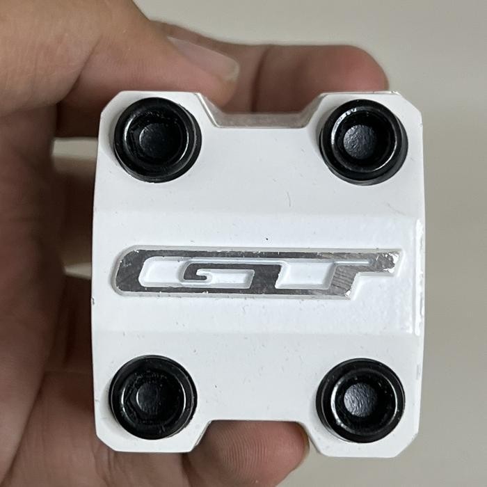 Stem Bmx Gt Putih Standar 22.2 28.6 Emboss Mtb Sunrise Alloy Sepeda Original Dan Terpercaya