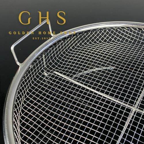 SARINGAN TIRISAN BULAT STAINLESS WADAH TIRISAN GORENGAN TEBAL