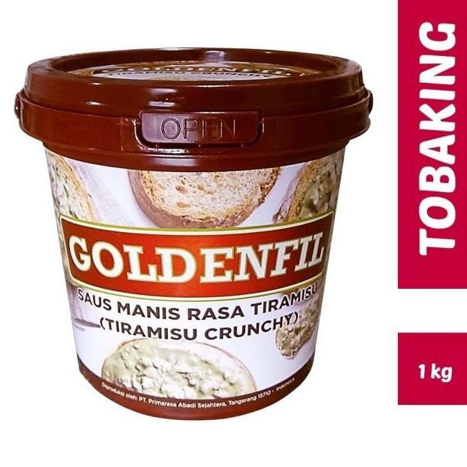 

GOLDENFIL Tiramisu Crunchy 1kg selai saus asam manis rasa tiramizu