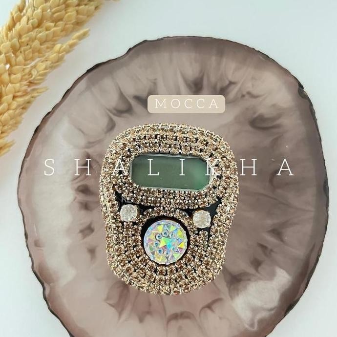 TERLARIS Tasbih Digital Premium LED Swarovski Cantik Alat Dzikir Digital Tasbih